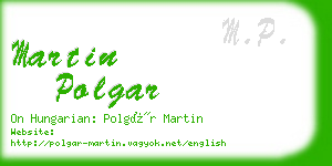 martin polgar business card